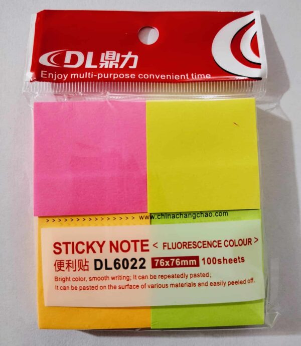NOTAS ADHESIVAS 76 X 76 MM X4 COLORES
