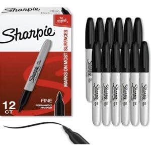 Marcador Permanente Sharpie Punta Fina Negro
