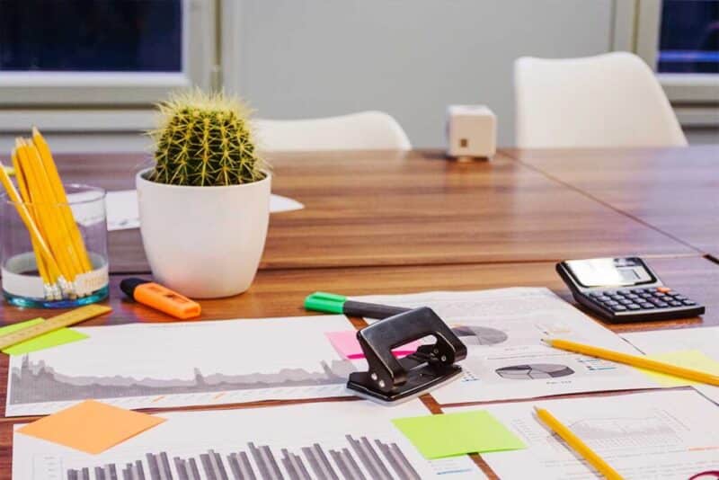 Implementos de papelería para oficina