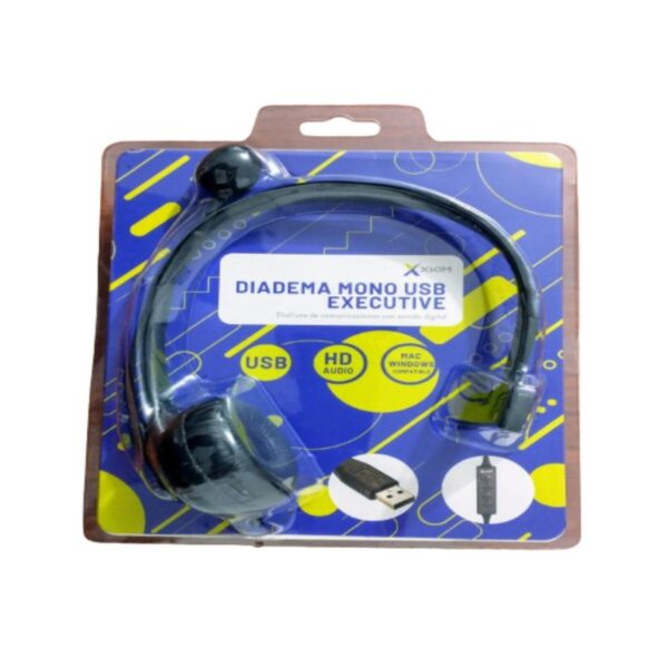 DIADEMA USB CON MICRÓFONO HF-400 XKIM MONO AURAL