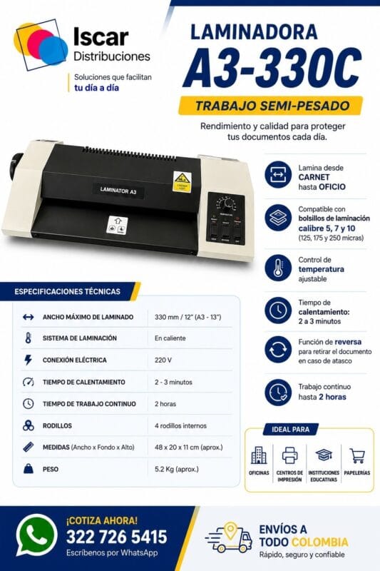 Laminadora A3 330C