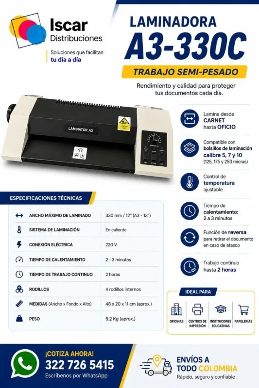Laminadora A3 330C